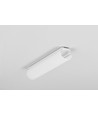 1m aluminiumprofiel UNI12 BCD/U - Wit gelakt, opbouw, LED profiel