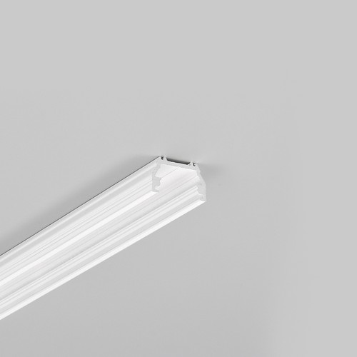 2m aluminium profiel UNI12 BCD/U - Wit gelakt, opbouw, LED profiel