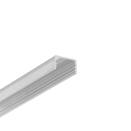 2m aluminiumprofiel UNI14 BC3/Y - Onbewerkt aluminium, opbouw, LED-profiel