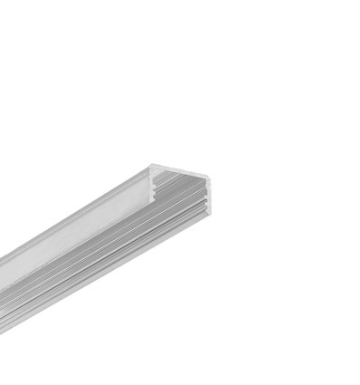 2m aluminiumprofiel UNI14 BC3/Y - Onbewerkt aluminium, opbouw, LED-profiel