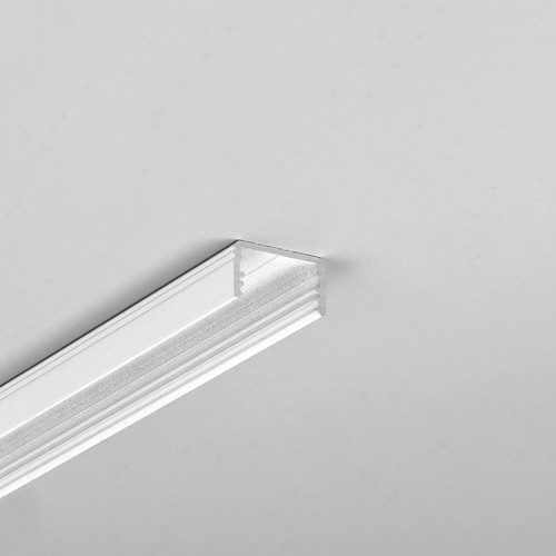 2m aluminium profiel UNI14 BC3/Y - Wit gelakt, opbouw, LED profiel