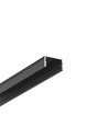 2m aluminiumprofiel UNI14 BC3/Y - Zwart geanodiseerd, opbouw, LED profiel