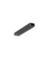 2m aluminiumprofiel UNI14 BC3/Y - Zwart geanodiseerd, opbouw, LED profiel