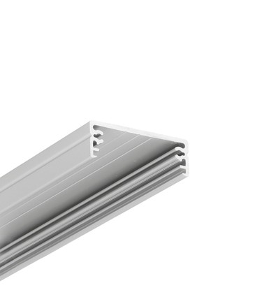1m aluminiumprofiel WIDE24 G/W - Geanodiseerd, opbouw, LED profiel