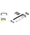1m aluminiumprofiel WIDE24 G/W - Zwart geanodiseerd, opbouw, LED profiel
