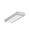 1m aluminiumprofiel WIDE24 G/W - Geanodiseerd, opbouw, LED profiel