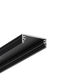 2m aluminiumprofiel WIDE24 G/W - Zwart geanodiseerd, opbouw, LED profiel