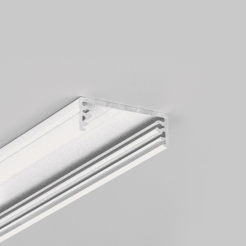 2m aluminiumprofiel WIDE24 G/W - Wit gelakt, opbouw, LED-profiel