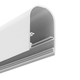 1m aluminium profiel NAMI23 CD-9 - Wit gelakt, opbouw, LED profiel