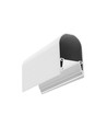 1m aluminium profiel NAMI23 CD-9 - Wit gelakt, opbouw, LED profiel