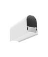 1m aluminium profiel NAMI23 CD-9 - Wit gelakt, opbouw, LED profiel