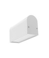1m aluminium profiel NAMI23 CD-9 - Wit gelakt, opbouw, LED profiel