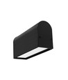 1m aluminiumprofiel NAMI23 CD-9 - Zwart geanodiseerd, opbouw, LED profiel