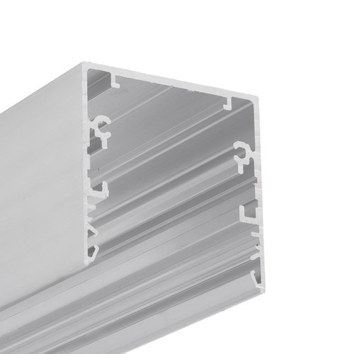 2m aluminiumprofiel PHIL53 C10 - Onbehandeld aluminium, opbouw, LED-profiel