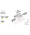 1m aluminium profiel VARIO30-01 ACDE-9/TY - Wit gelakt, opbouw, LED profiel