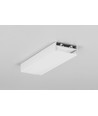2m aluminiumprofiel VARIO30-01 ACDE-9/TY - Wit gelakt, opbouw, LED profiel