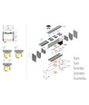 2m aluminiumprofiel VARIO30-02 ACDE-9/TY - Wit gelakt, opbouw, LED profiel