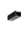 2m aluminiumprofiel VARIO30-02 ACDE-9/TY - Zwart geanodiseerd, opbouw, LED profiel