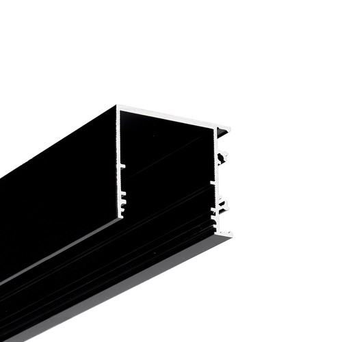 1m aluminiumprofiel VARIO30-03 ACDE-9/TY - Zwart geanodiseerd, opbouw, LED profiel