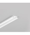 1m aluminium profiel BEGTIN12 J/S - Wit gelakt, inbouw, LED profiel