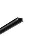 2m aluminiumprofiel BEGTIN12 J/S - Zwart geanodiseerd, ingebouwd, LED-profiel