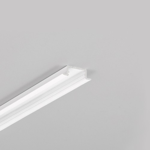 2m aluminium profiel BEGTIN12 J/S - Wit gelakt, inbouw, LED profiel