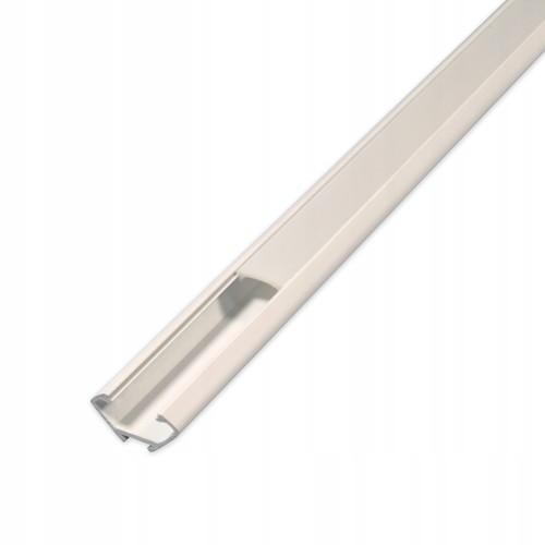 PVC hoekprofiel 15x15 voor LED-strip - 2 meter, wit, inclusief melkachtig wit deksel