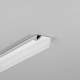 2m aluminium profiel DIAGONAL10 C - Wit gelakt, ingebouwd, LED profiel