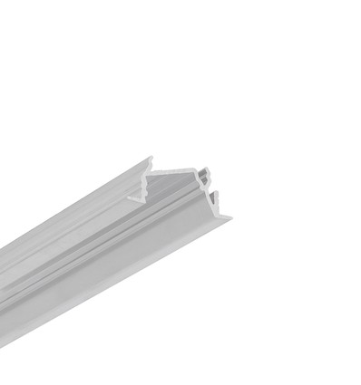 1m aluminiumprofiel DIAGONAL14 F/TY - Onbehandeld aluminium, ingebouwd, LED-profiel