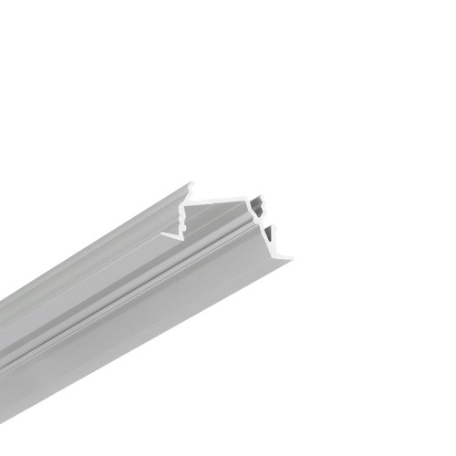 2m aluminium profiel DIAGONAL14 F/TY - Geanodiseerd, inbouw, LED profiel