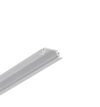 1m aluminiumprofiel GROOVE10 BC/UX - Onbehandeld aluminium, ingebouwd, LED-profiel