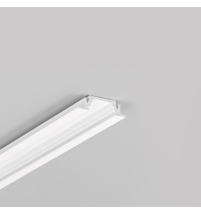 1m aluminium profiel GROOVE10 BC/UX - Wit gelakt, inbouw, LED profiel
