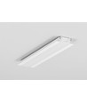 1m aluminium profiel GROOVE10 BC/UX - Wit gelakt, inbouw, LED profiel