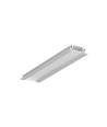 2m aluminium profiel GROOVE10 BC/UX - Geanodiseerd, ingebouwd, LED-profiel