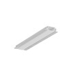 2m aluminiumprofiel GROOVE10 BC/UX - Onbehandeld aluminium, inbouw, LED-profiel