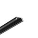 2m aluminium profiel GROOVE10 BC/UX - Zwart geanodiseerd, inbouw, LED-profiel