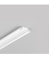 2m aluminiumprofiel GROOVE10 BC/UX - Wit gelakt, inbouw, LED-profiel