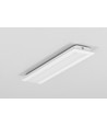 2m aluminiumprofiel GROOVE10 BC/UX - Wit gelakt, inbouw, LED-profiel
