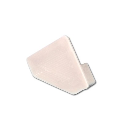 Eindstukken voor PVC hoekprofiel 15x15 - 2 stuks, wit