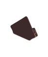 Eindstukken voor PVC hoekprofiel 15x15 - 2 stuks, zwart