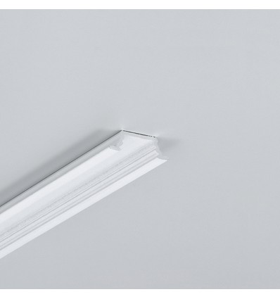 2m aluminium profiel GROOVE10.V2 A1C/U - Wit gelakt, inbouw, LED profiel