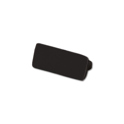 Eindstukken voor PVC profiel 16x7 - 2 stuks, zwart
