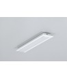 2m aluminium profiel GROOVE10.V2 A1C/U - Wit gelakt, inbouw, LED profiel