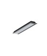 2m aluminium profiel GROOVE10.V2 A1C/U - Zwart geanodiseerd, inbouw, LED profiel