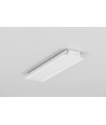 1m aluminium profiel GROOVE14 EE7F/TY - Wit gelakt, inbouw, LED profiel