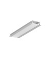 2m aluminium profiel GROOVE14 EE7F/TY - Geanodiseerd, ingebouwd, LED profiel