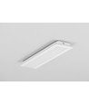 1m aluminium profiel GROOVE14 EE7F/TY - Wit gelakt, inbouw, LED profiel