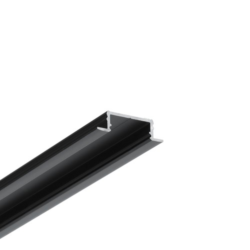 2m aluminium profiel GROOVE14.V2 BC3/Y - Zwart geanodiseerd, inbouw, LED profiel
