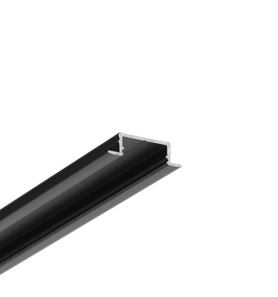 2m aluminium profiel GROOVE14.V2 BC3/Y - Zwart geanodiseerd, inbouw, LED profiel