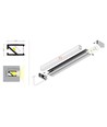 1m aluminiumprofiel HI8 C1 - Geanodiseerd, ingebouwd, LED profiel